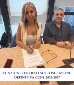 Funzioni Centrali, firmato definitivamente il CCNL 2025-2027