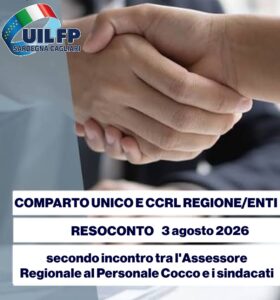 Comparto Unico e CCRL RAS/Enti secondo incontro con l’Assessore Sebastiano Cocco e i sindacati